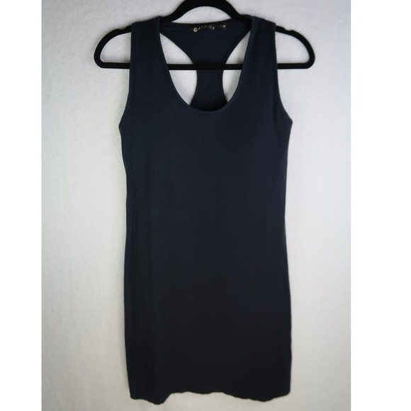 Athleta Rafina Cut Out Racerback Mini Dress | Color: Black | Size: S | - Picture 1 of 4